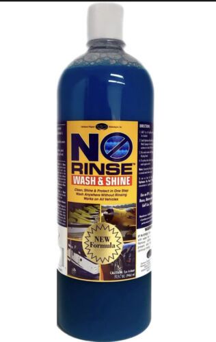 No Rinse Wash & Shine - 32 Oz. Bottle, Interior and Exterior Car Cleaner, Rinse